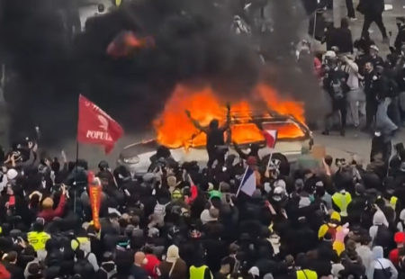Франция ближе рани след мащабните погроми